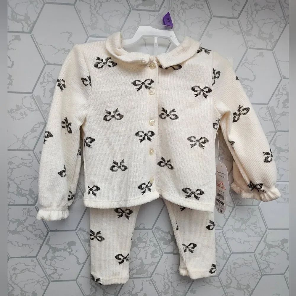 Nwt Christmas Baby Girls Outfit,  Size 12 months